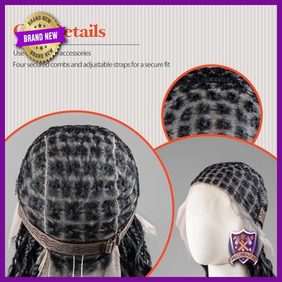 Micro Boho Box Braided Synthetic Wig Full Lace 360 Knotless 32 Inch main image 4